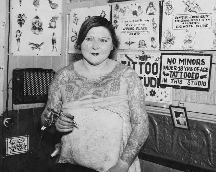 Татуированная леди - Millie Hall