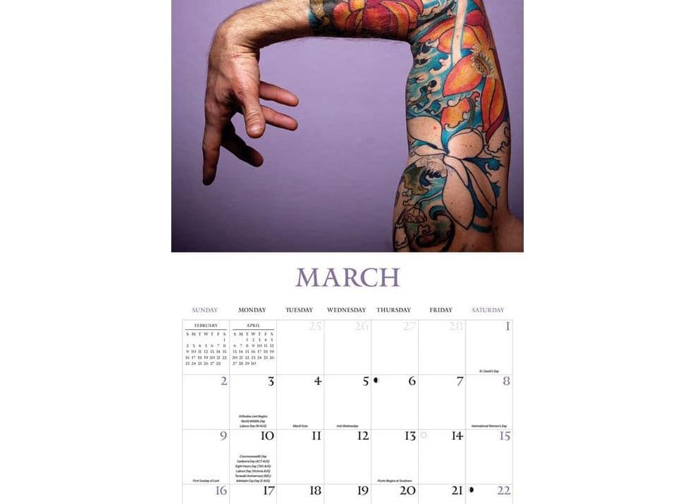 Тату календарь 2018