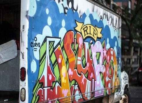 Граффити на фурах Нью-Йорка